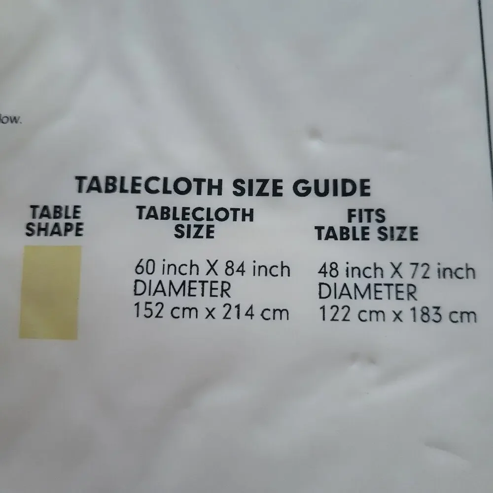 Vtg Tablecloth 60x84